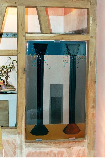 verre contemporain, cloisons en verre d'art